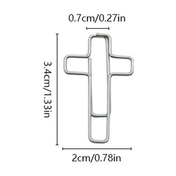 Pompotops Clearance Sales Macaroon Crosspaper Clip Creatives Office Paper Clip