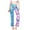 Blue_A, variant on Mrat Palazzo Pants for Women High Waist Stretch Leggings Plaid Pants Fashion Yoga Pants Blue_A L