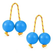 1 Pairs Aslatua Shakers Kashaka Musical Percussion Instrument African Asalato Shaker Rhythmic Balls Blue