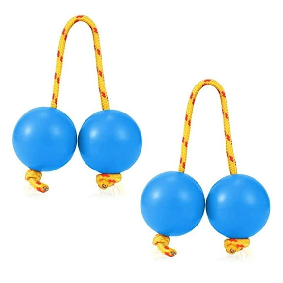 1 Pairs Aslatua Shakers Kashaka Musical Percussion Instrument African Asalato Shaker Rhythmic Balls Blue