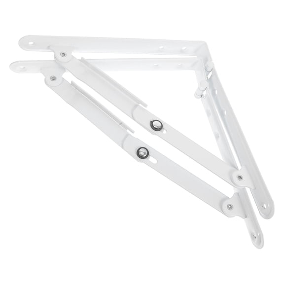 Raindrops 2-Pack Iron Corner Braces for Wall-Mounted Shelves, Folding Triangle Support Brackets, Metal Floating Shelf Brackets for Home & Kitchen