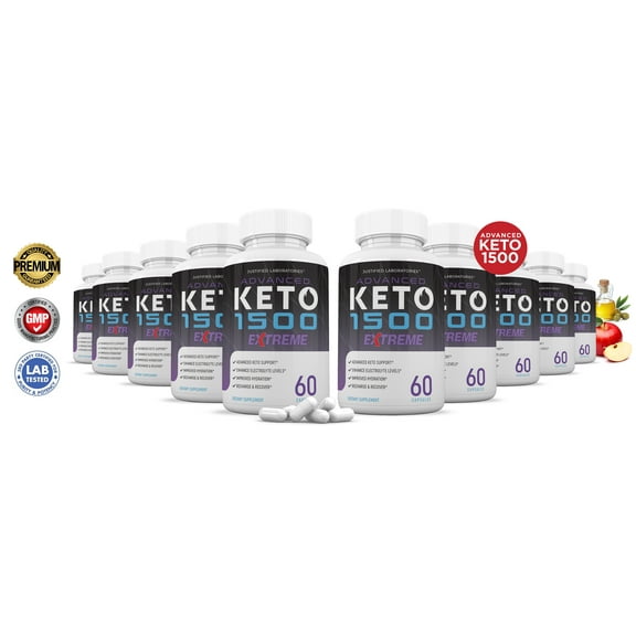 (10 Pack) Keto 1500 Keto ACV Extreme Pills 1675mg Alternative to Gummies Dietary Supplement 600 Capsules