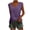Purple*1, variant on Shirts Women's Casual T-Shirts 3/4 Sleeve Color Block Cute Tops Comfy Blouses