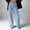 A146 Light Blue, variant on Women's Polka Dot Wide Leg Jeans High Waisted Straight Denim Pants Casual Loose Fit Vintage Y2K Fashion Novelty Trousers with Pockets for Daily Streetwear