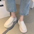 thumbnail image 2 of asdoklhq Slip On Shoes for Women,Trifle Thick-soled Baotou Half Slippers Female Round Toe Casual Shose, 2 of 5