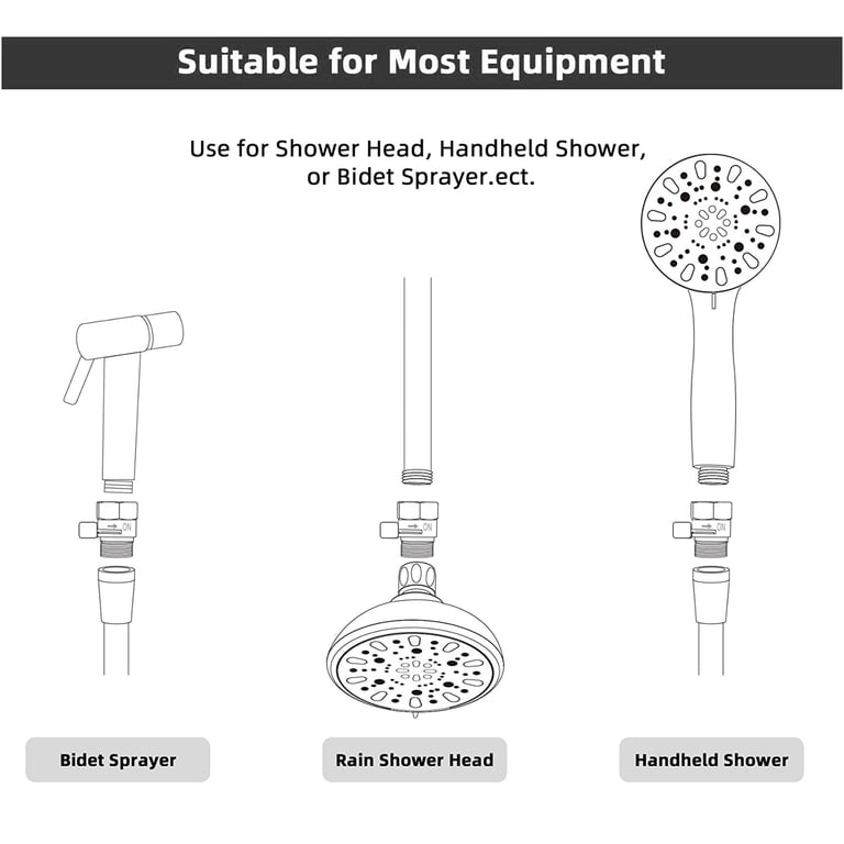 EEEkit Brass Shower Head Flow Control Valve photo 4