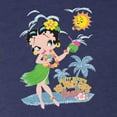 thumbnail image 5 of Wild Bobby Betty Boop Island Girl Paradise Betty Boop Tri-Blend Racerback Tank Top, Vintage Navy, X-Large, 5 of 5
