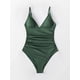 thumbnail image 5 of Traje de baño de una pieza para mujer con control de barriga y cuello en V, 5 of 5