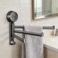 thumbnail image 4 of weibbin Rotatable Hook Rack No Drill Heavy Duty Storage Shelf for Entryway Hat Key Bathroom Organization 7.09x1.18in, 4 of 6