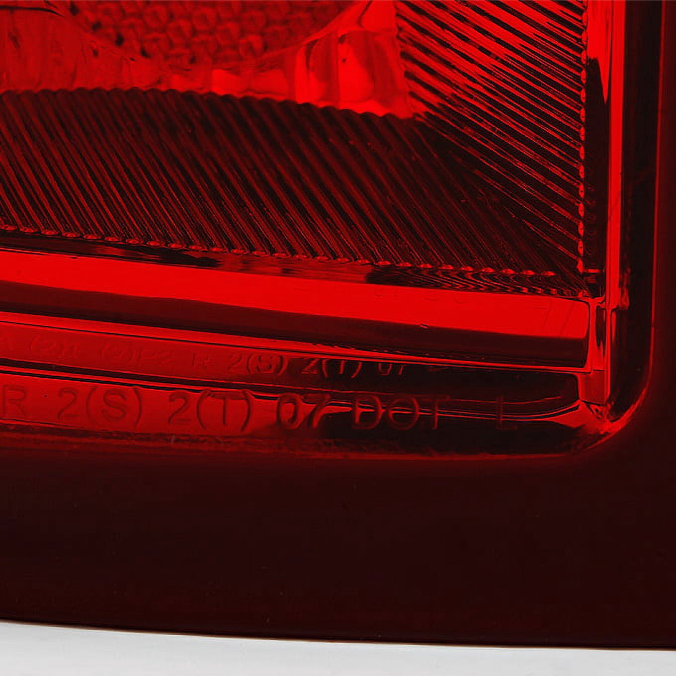 AKKON - For 07-14 Chevy Silverado Pickup Truck Rear Red Clear Tail Lights Brake Lamps Replacement Pair Left + Right