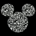 thumbnail image 2 of Men's Mickey & Friends Filled With Faces Pull Over Hoodie Black 2X Large, 2 of 4