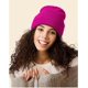 thumbnail image 5 of Gorro de punto con puños y forro de satén para hombres, mujeres y chicos, gorro holgado con calavera, 5 of 5