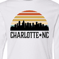 thumbnail image 4 of Inktastic Charlotte North Carolina Skyline Long Sleeve Youth T-Shirt, 4 of 5
