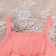 thumbnail image 6 of RMGVDSD Baby Girls 1St Birthday Outfit Spaghetti Straps Tulle Romper Dress Sleeveless Bowknot Bodysuit Strawberry Tutu Princess Dress 6-9 Months, 6 of 8