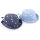 thumbnail image 1 of Soft Cotton Summer Baby Sun Hat Infant Boys Girls Bucket Hat Denim Cotton Toddler Kids Tractor CapDark GreyS He Qiyong unisex, 1 of 1