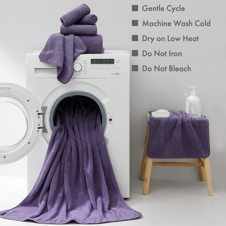 Jessy Home 4 Pack Towel Set Oversized Bath Sheet Towels 600 GSM