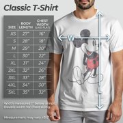 Disney Men's Mickey & Friends Retro Mickey Mouse Pose T-Shirt,