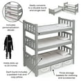thumbnail image 4 of Badger Basket 1-2-3 Convertible Bunk Bed, Baskets & Stick-On Decals for 20 inch Dolls - Gray, 4 of 10