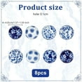 thumbnail image 2 of 8Pcs Blue and White Porcelain Balls Handmade Porcelain Beads 1.6 Inch Decorative Porcelain Ball 3mm Hole Floating Ceramic Orbs Spheres for Centerpiece Bowls Vases Tables Wedding Home Decor, 2 of 6