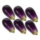thumbnail image 4 of 6pcs Realistic Lightweight Eggplant Vegetable Models for Kitchen Decor, Restaurant, Photo Props & Educational Displays, 4 of 5