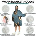 thumbnail image 5 of Wearable Oversized Blanket,French Bulldogs Blue Wearable Blanket Hoodie for Adults,Cozy Hooded Blankets with Super Pockets,Super Warm Fuzzy Pullover for Women & Men, 5 of 6