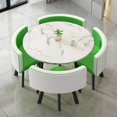 thumbnail image 3 of Green Floor Dining Table Set 4 Chairs Modern Negotiation Coffee Tables Kitchen Table A Manger Living Room Furniture GPF50YH My Lux Decor Round, 3 of 28