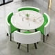 thumbnail image 3 of Green Floor Dining Table Set 4 Chairs Modern Negotiation Coffee Tables Kitchen Table A Manger Living Room Furniture GPF50YH My Lux Decor Round, 3 of 28