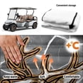 thumbnail image 6 of chaqlin Golf Cart Seat Covers Portable Warp Knitted Terry Cloth, Compatible with Club Car Golf Cart Outdoors, for Yamaha EZGO, Black Stone Cracks, 6 of 8