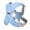 Blue, variant on Exclusivo Mezcla Comfort Control Dog Harness with Leash and Poop Bags, No Pull X-Frame Adjustable Pet Harness for Small and Medium Dogs, Pink, S