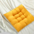 thumbnail image 5 of Fmbmuo Fade-Resistant Seat Cushion Cloth Square Breathable for Office Chair, Modern Yellow Non-Slip Chair Cushions 18"x 18", 5 of 5