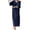 Navy, variant on YuXingFu Summer Dresses for Women 2026 Midi Maxi V-Neck Plus Size Womens Dress Short Sleeve for Beach Long Casual Summer Khaki S
