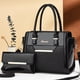 thumbnail image 2 of Bolso de hombro informal para mujer, bolsa de mano de cuero brillante de gran capacidad, a la moda, para compras, 2024, 2 of 6