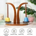thumbnail image 3 of Yarn Holder, Magnetic Yarn Ball Holder, Double Yarn Spindle,Rotating Wooden Sewing Tool for Knitting, DIY Crafts, 3 of 7