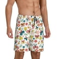 thumbnail image 2 of Wukai Butterfly Flowers Men’s Short Pajama Pants With Pockets Soft Sleep Pj Shorts for Men-3X-Large, 2 of 6