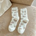 thumbnail image 3 of Bibifish Womens Socks Fall Winter Thick Thermal Socks Cozy Lined Crew Socks Cute Printed Fluffy Girls Home Sleeping Socks, 3 of 3