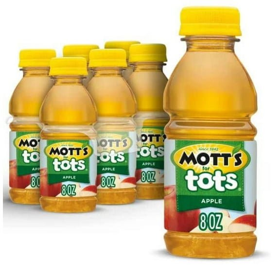 Pack of 2 - Motts For Tots Apple, 8 Fl Oz Bottles, 6 Pack
