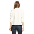 thumbnail image 4 of Women's Trendy Style 3/4 Sleeves Solid Open Jacket, 4 of 4