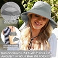 thumbnail image 5 of Tirrina Women's Outdoor Sun Protection Fishing Cap with Neck Flap Wide Brim Mesh Hat for Travel Camping Hiking Hunting, 5 of 7
