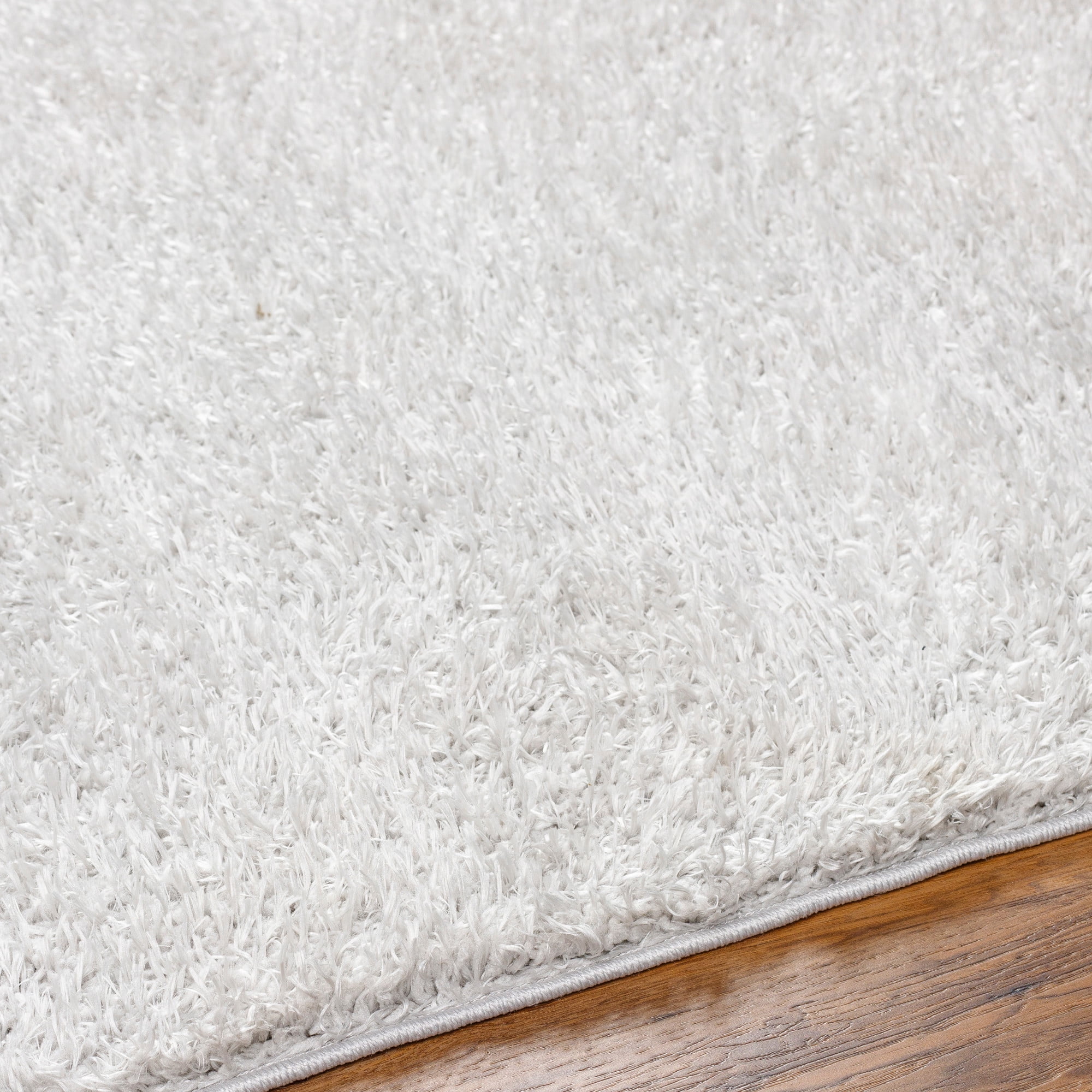 Artistic Wavers Moda Shag Area Rug, 9'2" x 12', Light Gray