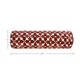 thumbnail image 3 of FBTS Prime Throw Bolster Pillows Set of 2 Red Geometric Round 20x6 Inch Patio Neck Roll Pillows, 3 of 7