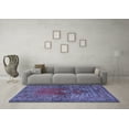thumbnail image 3 of Ahgly Company Machine Washable Indoor Rectangle Oriental Blue Traditional Area Rugs, 2' x 4', 3 of 4