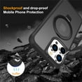 thumbnail image 6 of for iPhone 14 Pro Max Case with Invisible  Ring Stand Translucent iPhone 14 Pro Max Phone Case 6.7" [Compatible with MagSafe][Great Grip Feeling], Black, 6 of 15