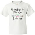thumbnail image 3 of Inktastic Grandma and Grandpa Love Me- Heart Grandchild Youth T-Shirt, 3 of 5