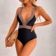 thumbnail image 5 of Augper Women's Swimsuit Solid Color Jumpsuit Swimsuit Conservative Beach Leopard Print Swimsuit, 5 of 8
