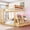 Natural, variant on Newest Full Over Full Bunk Bed Solid Wood & MDF for Bedroom with APP LED Lights, USB Ports and Storage Drawers, Black