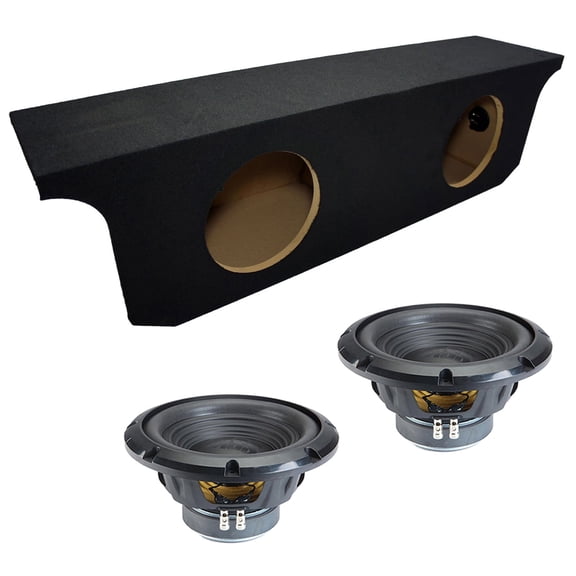 Alpine fits 07-18 Jeep Wrangler Unlimited 4 Door Sealed Dual 10" W10S4 Loaded Subwoofer Sub Box Enclosure 250W RMS 4 Ohm