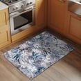 thumbnail image 2 of Palm Leaves Entryway Rug 2'x3'&nbsp; Non Slip Front Door Mats, Spring Tropical Leaf Botanical Vintage Blue Entrance Rugs Indoor Outdoor Carpet, Washable Floor Mats Small Area Rug for Bedroom Kitchen, 2 of 8