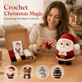thumbnail image 4 of Chibi-Style Doll DIY Christmas Crochet Kit for Beginners, Cute Chibi Santa Deer Snowman Tree Plush Making Set, Complete Craft Supplies for Home Holiday Decor & Gift Reindeer, 4 of 7