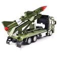 thumbnail image 1 of 1:64 Pull Back Army Toys Military Truck with Missile Launcher, Simulation Military Vehicles Models, 1 of 3