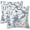 Chinoiserie, variant on Throw Pillow Covers Blue Floral Pillow Covers 20x12 Inch Set of 2 Throw Pillows Decorative Pillow Cases Cushion Covers for Bedroom Livingroom Sofa Farm House